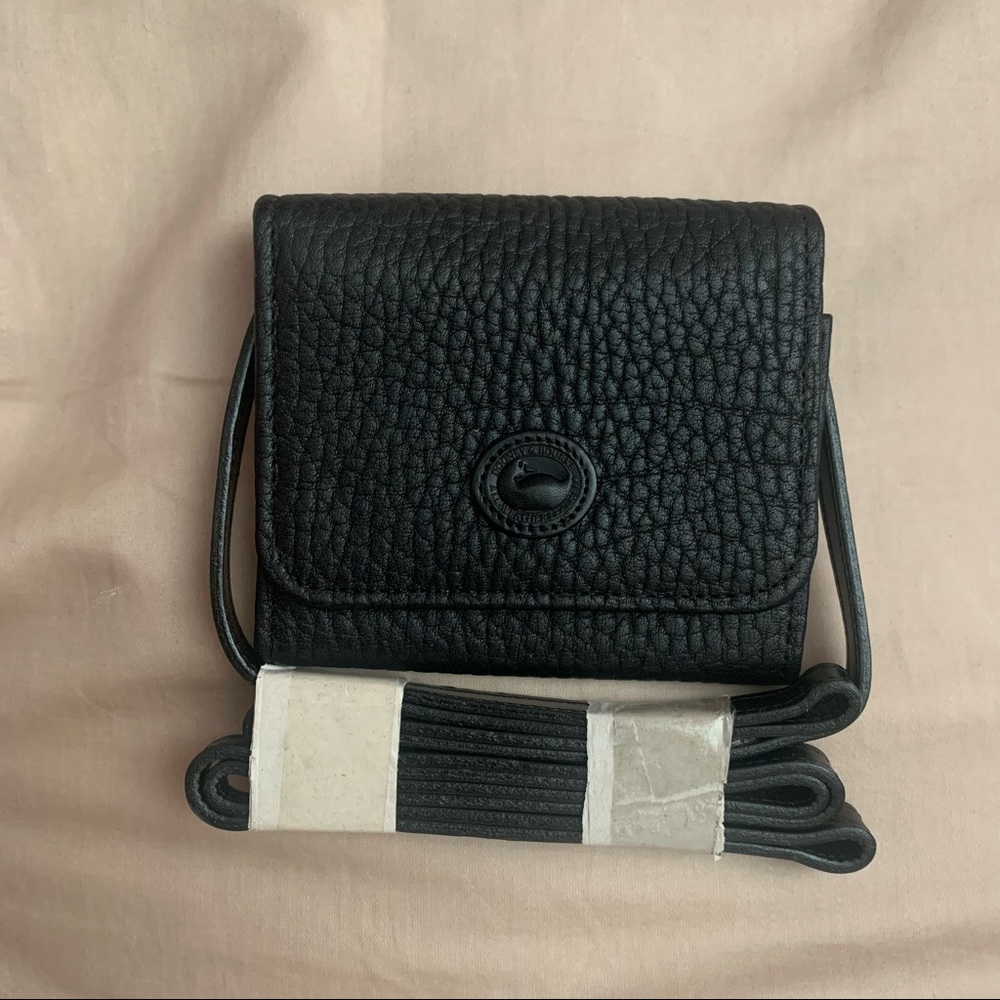 Black Leather Dooney & Burke Pager Wallet